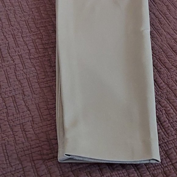 CHICO'S FAUX SUEDE FRONT PONTE LEGGINGS.COLOR: EARTHEN TAUPE SIZE 1R (8-10). NWT - Picture 11 of 11